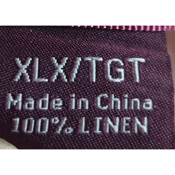 Tommy Bahama 100% Linen Short Sleeve Pink Striped Button Up Shirt Men's Size XLX - Picture 5 of 5